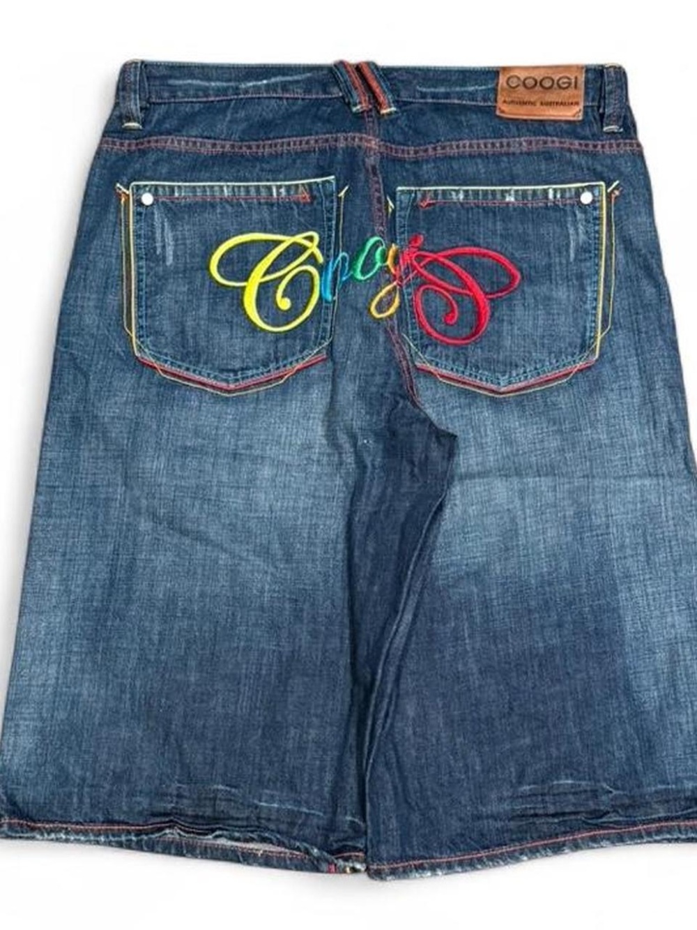 Y2K Coogi Embroidered Ropestitch Baggy Jorts